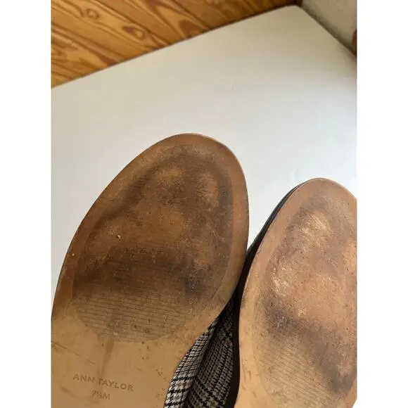 Ann Taylor Houndstooth Penny Loafer Size 7.5 - Picture 5 of 6